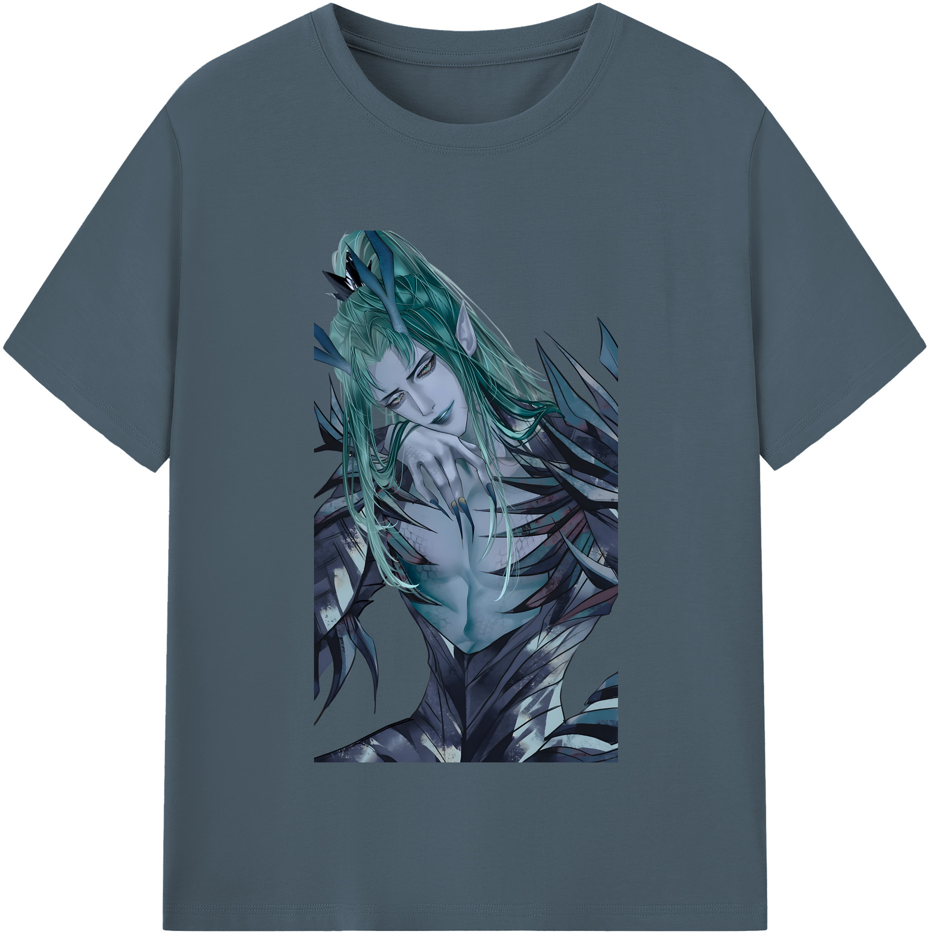 （画像用） Ne Zha 2 ナタ 魔童の大暴れ 綿100％半袖Tシャツ（フロントプリント）